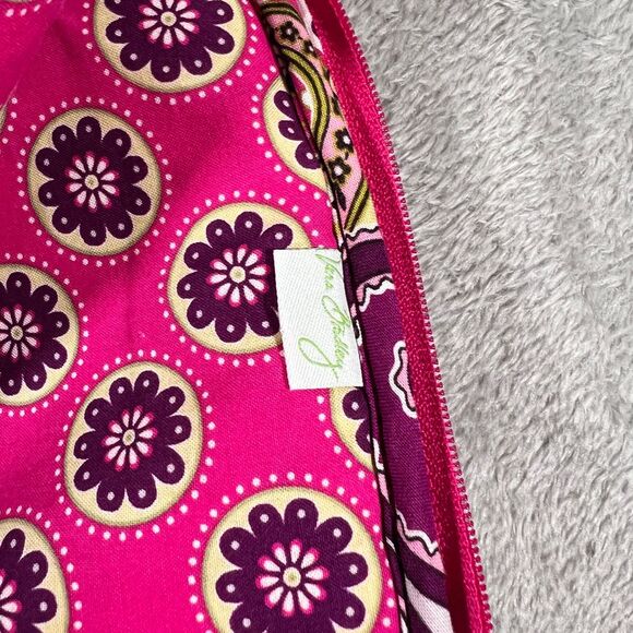 Vera Bradley Vibrant Paisley Floral Quilted pad Bag Travel Organizer - Picture 4 of 8